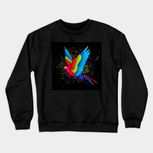 Colorful Parrot Crewneck Sweatshirt